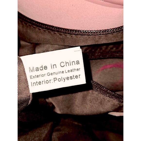 Chaos by Elsie Pink Leather Fringed Hobo Bag Shoulder Bag - Picture 4 of 6